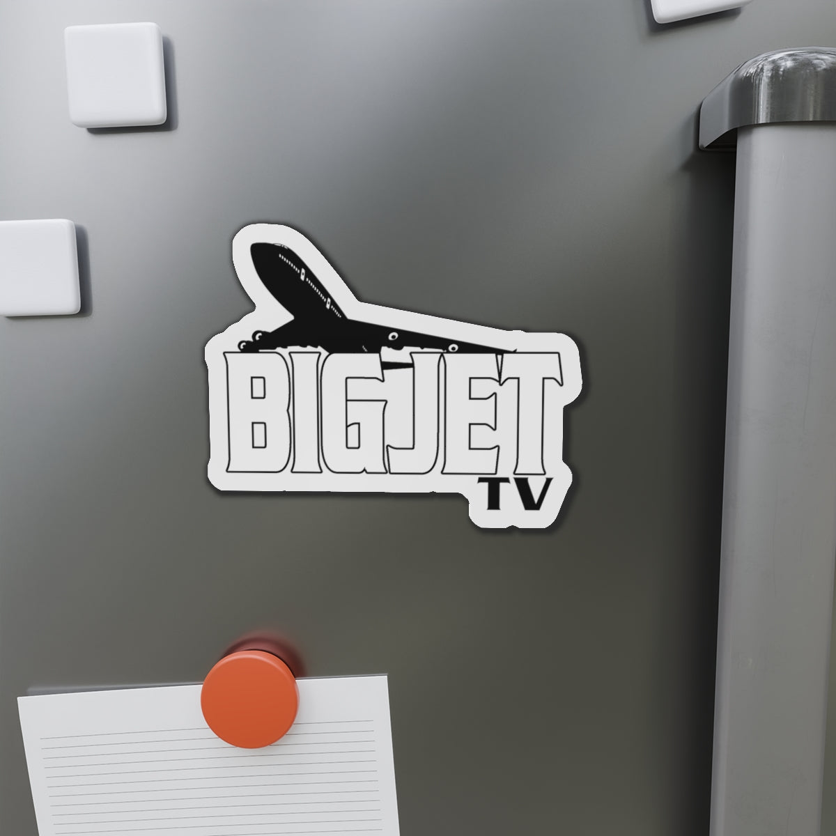 Big Jet TV Die-Cut Fridge Magnet