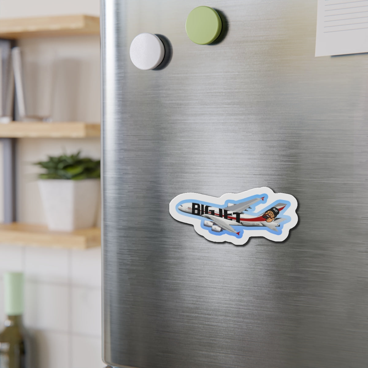Big Jet TV Livery A380 Die-Cut Fridge Magnet