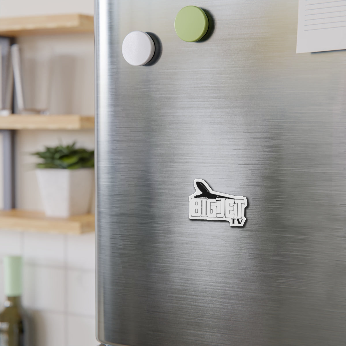 Big Jet TV Die-Cut Fridge Magnet