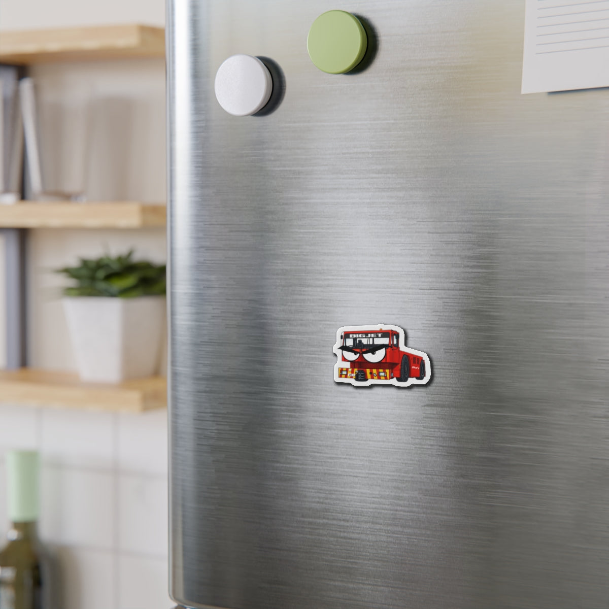 Angry Tug Die-Cut Fridge Magnet