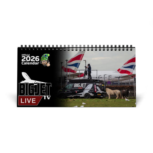 Big Jet TV 2026 Desk Calendar