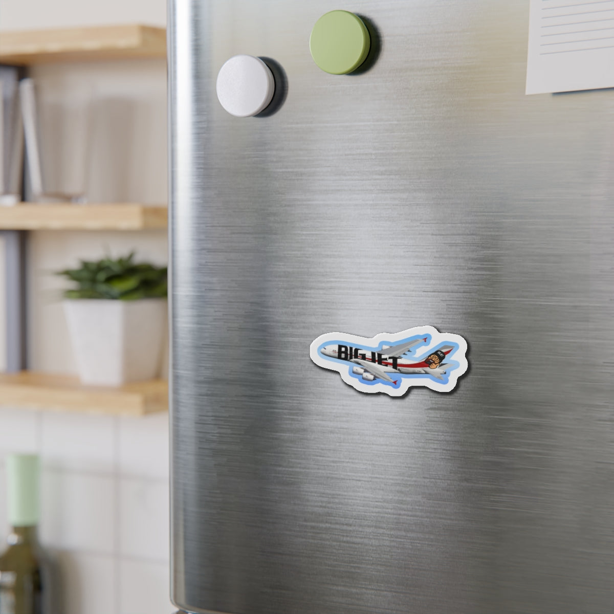 Big Jet TV Livery A380 Die-Cut Fridge Magnet
