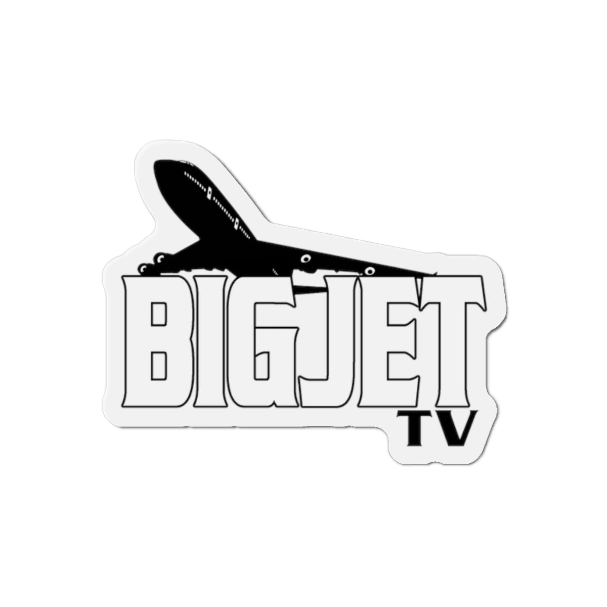 Big Jet TV Die-Cut Fridge Magnet