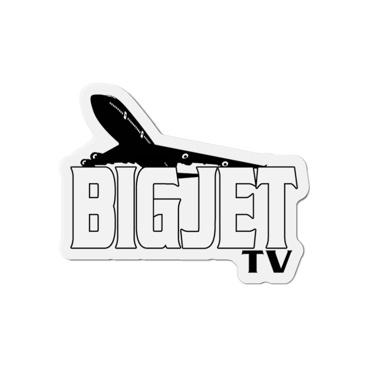 Big Jet TV Die-Cut Fridge Magnet