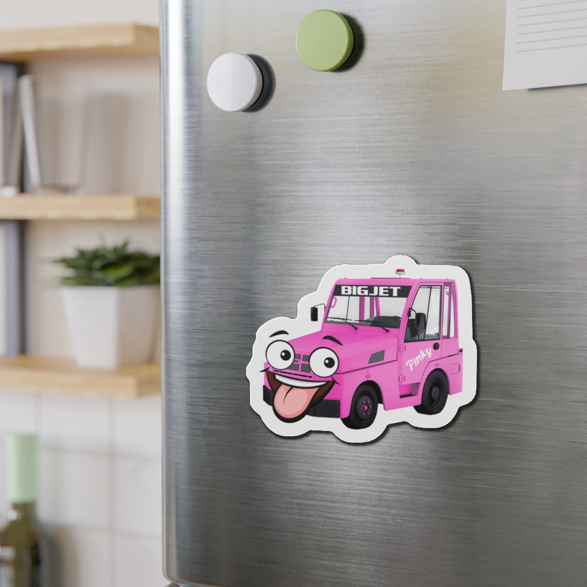 Pinky Die-Cut Fridge Magnet