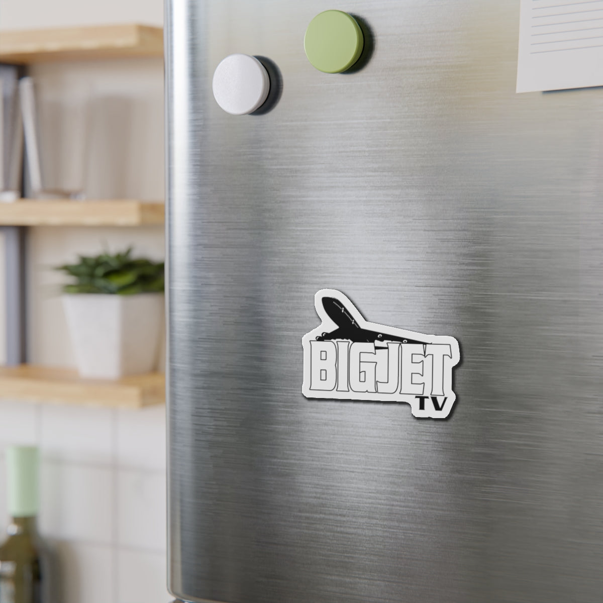 Big Jet TV Die-Cut Fridge Magnet