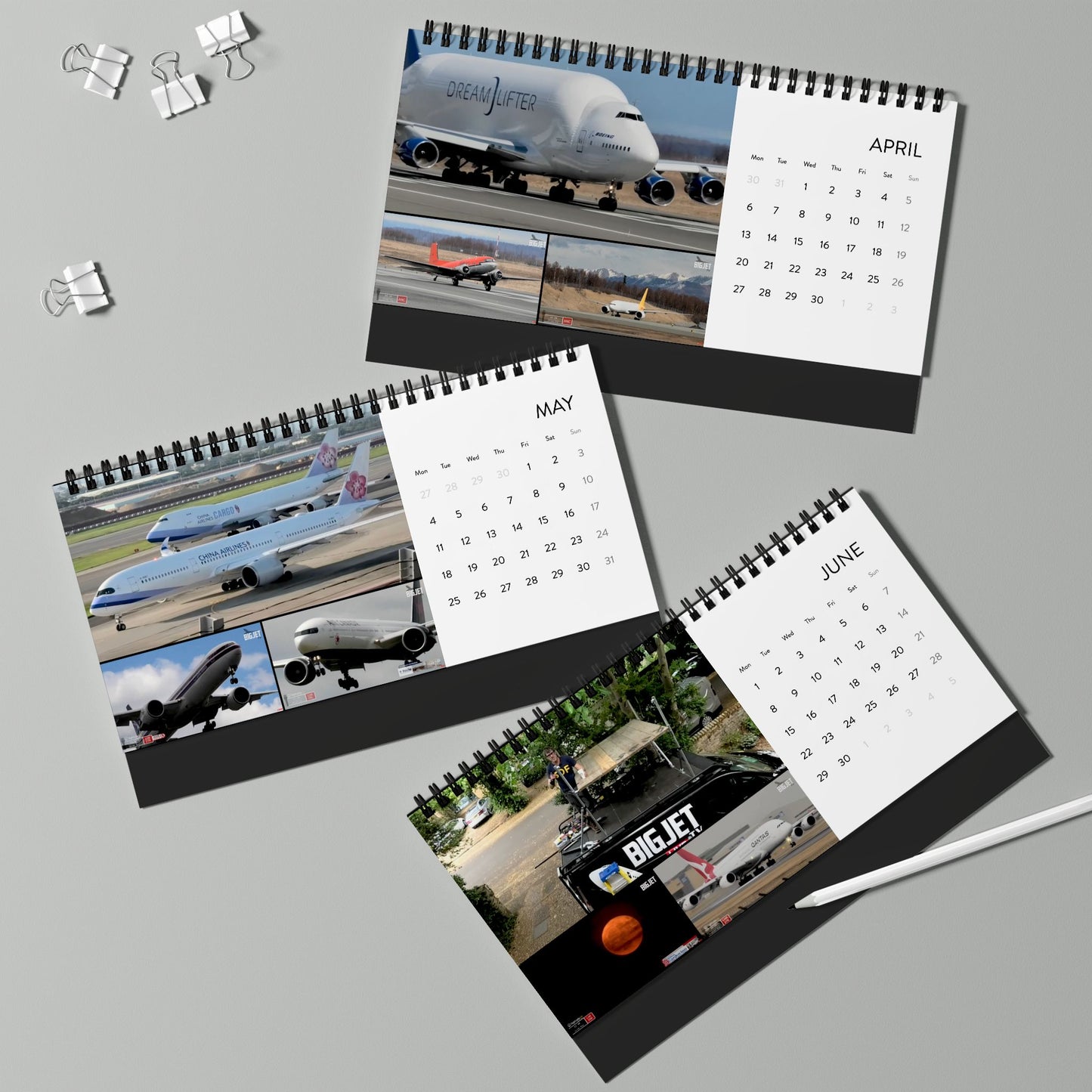 Big Jet TV 2026 Desk Calendar