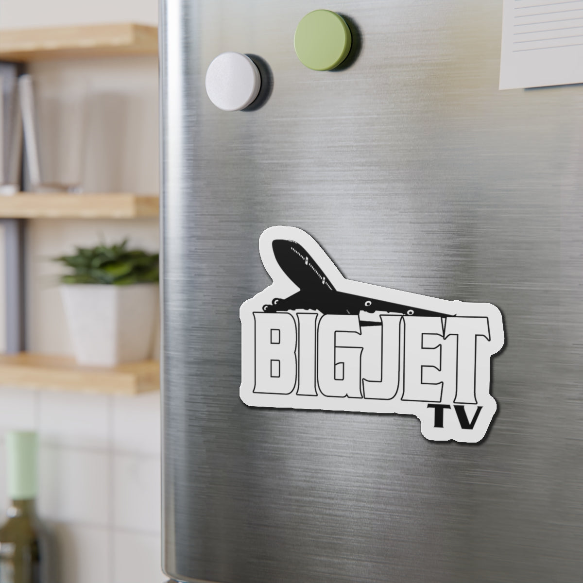 Big Jet TV Die-Cut Fridge Magnet