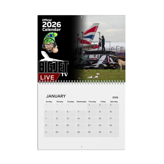 Big Jet TV 2026 Wall Calendar