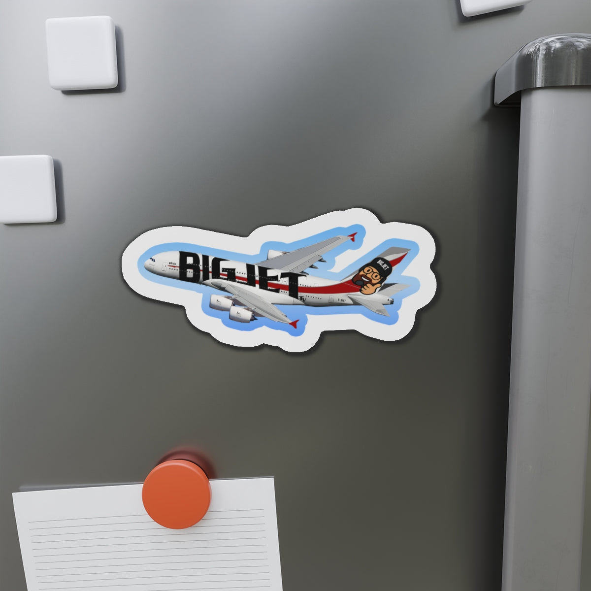 Big Jet TV Livery A380 Die-Cut Fridge Magnet