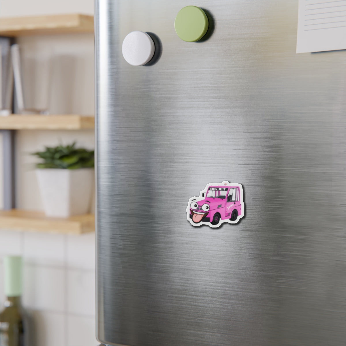 Pinky Die-Cut Fridge Magnet