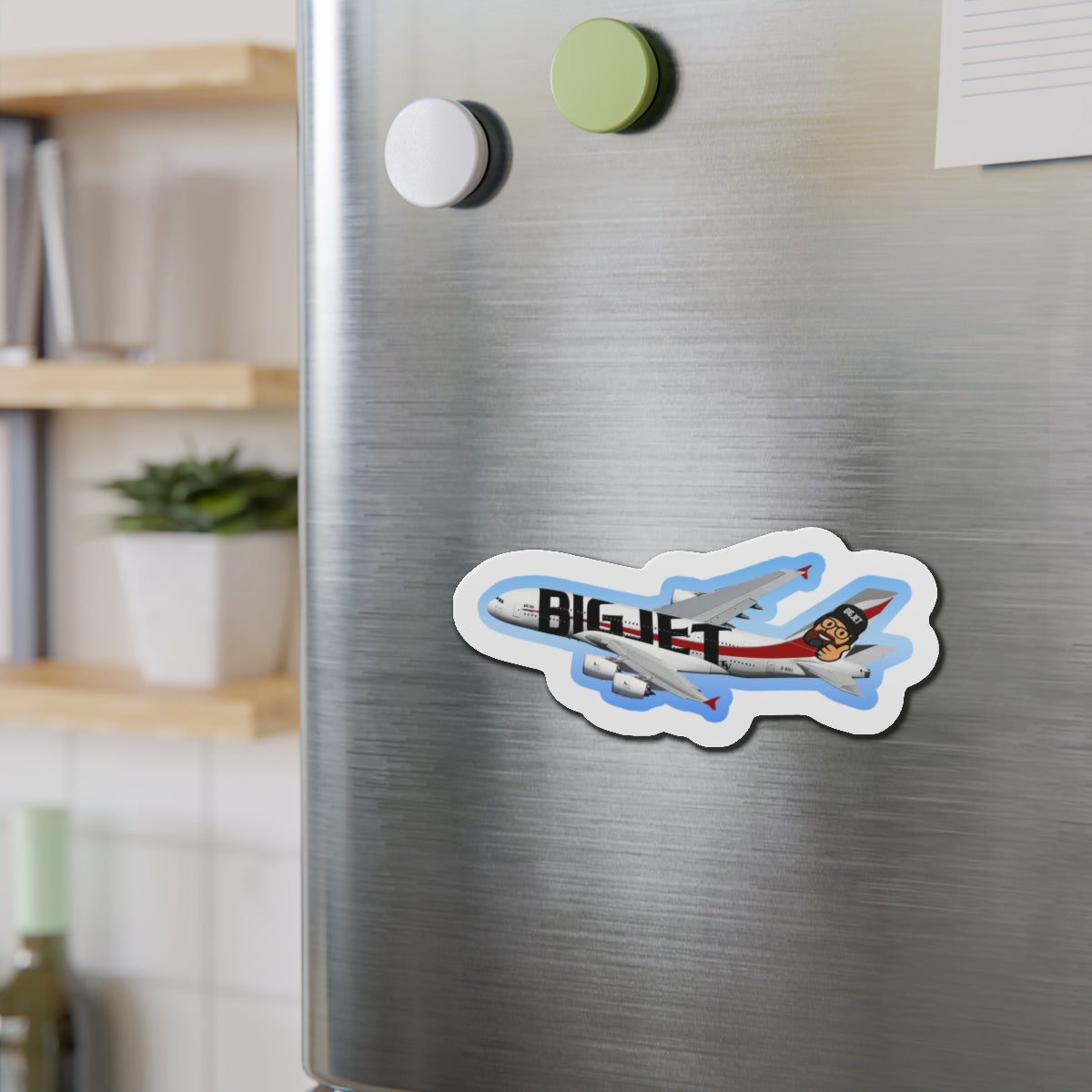 Big Jet TV Livery A380 Die-Cut Fridge Magnet