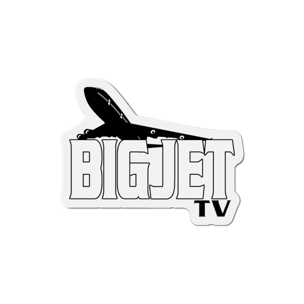 Big Jet TV Die-Cut Fridge Magnet