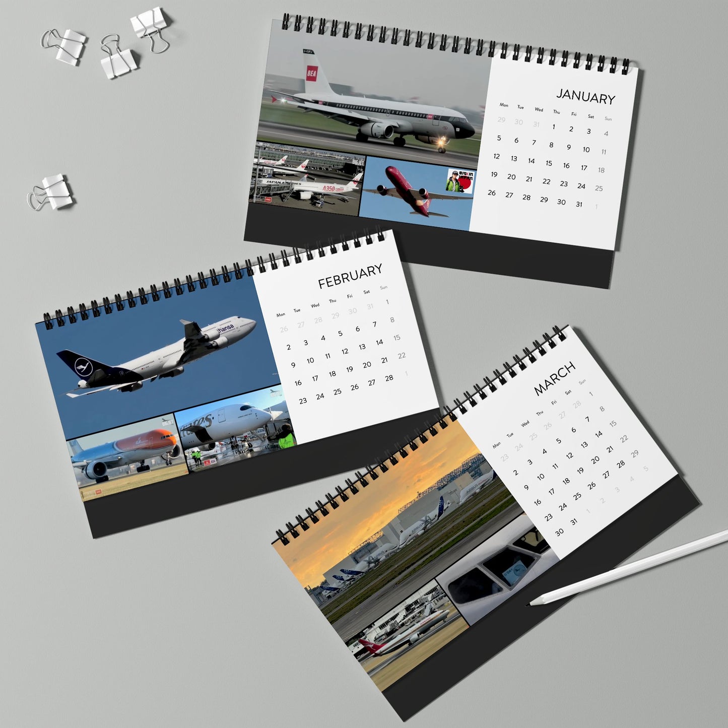 Big Jet TV 2026 Desk Calendar