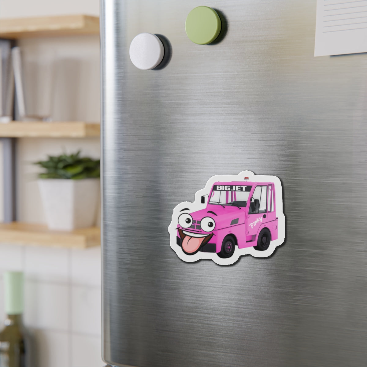 Pinky Die-Cut Fridge Magnet