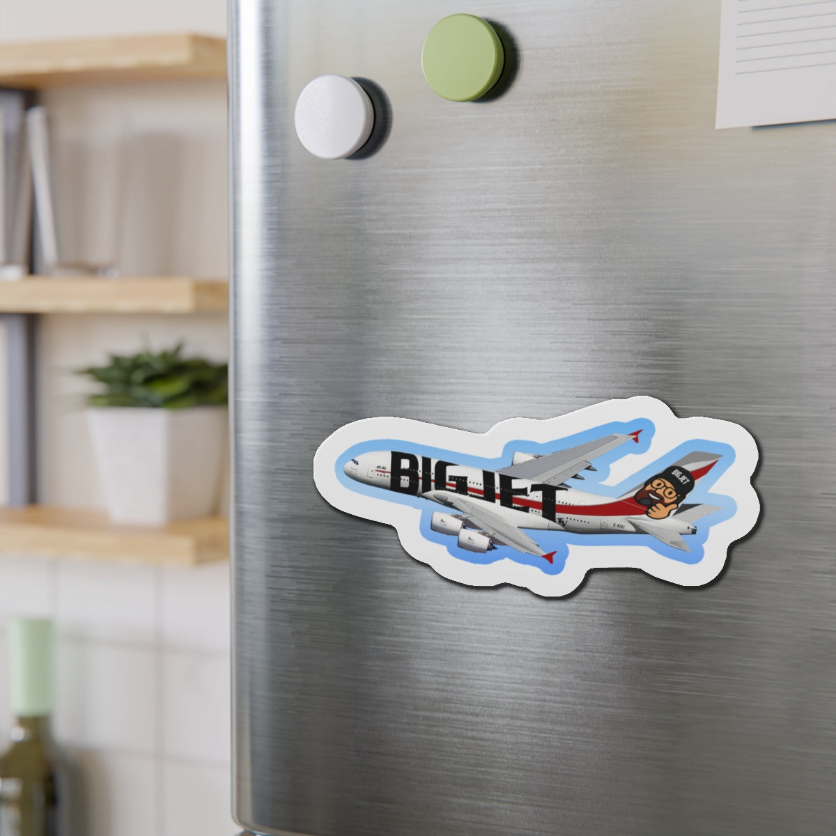 Big Jet TV Livery A380 Die-Cut Fridge Magnet