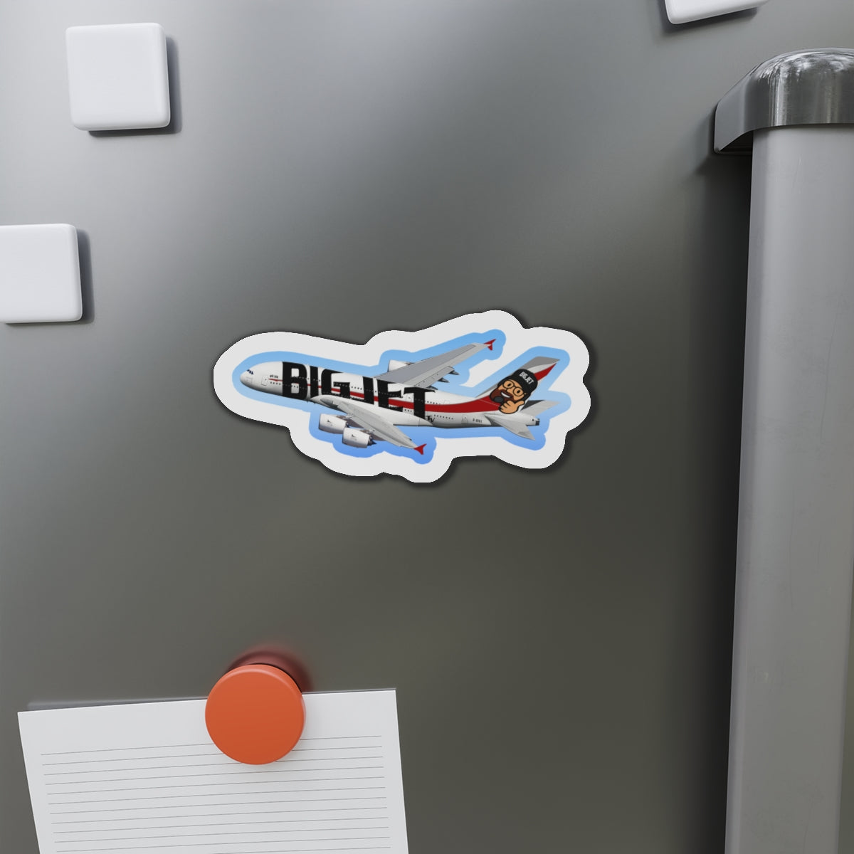 Big Jet TV Livery A380 Die-Cut Fridge Magnet