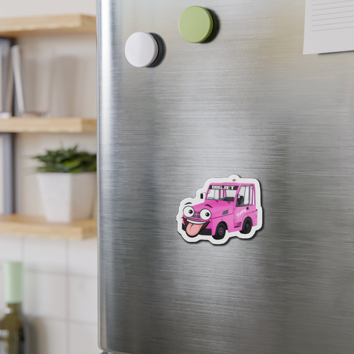 Pinky Die-Cut Fridge Magnet