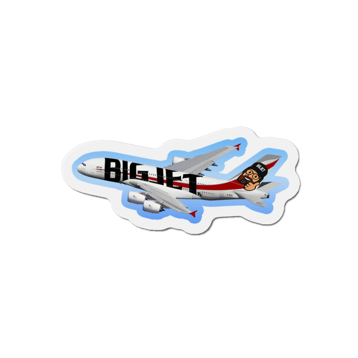 Big Jet TV Livery A380 Die-Cut Fridge Magnet