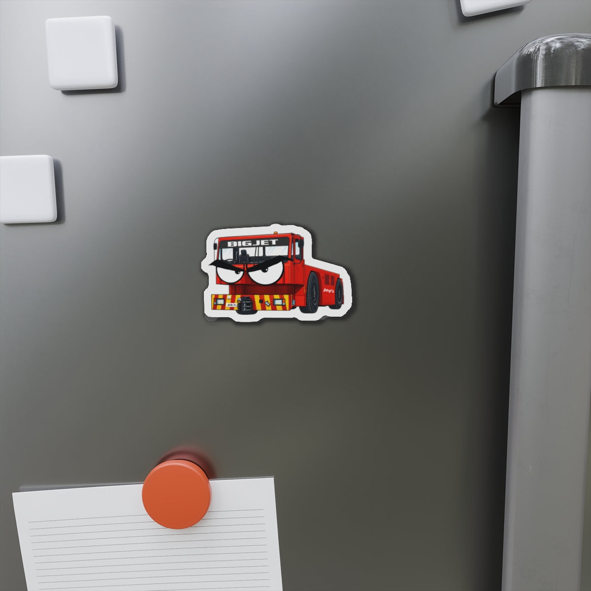 Angry Tug Die-Cut Fridge Magnet